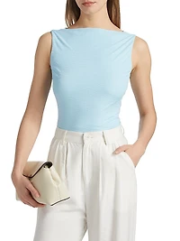 Lex Boatneck Sleeveless Top