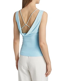 Lex Boatneck Sleeveless Top