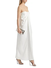 Alyssa Satin Strapless Maxi Dress
