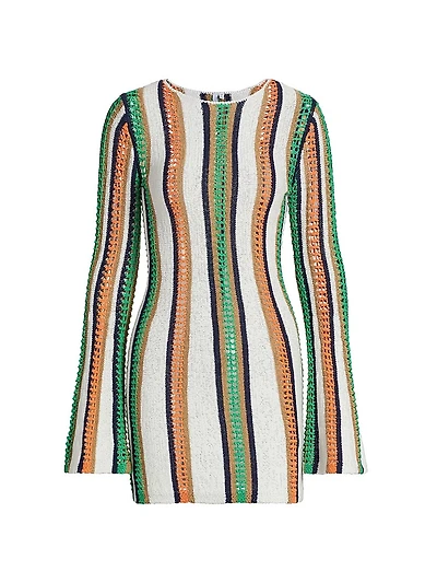 May Striped Knit Minidress