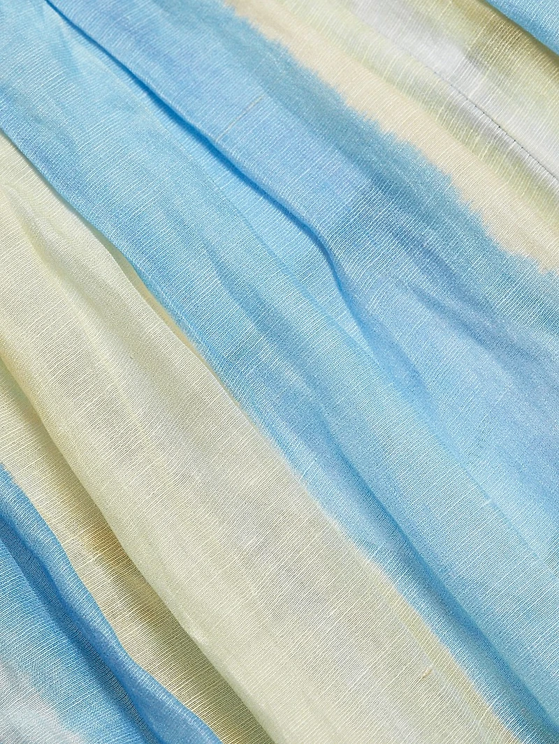 Juniper Striped Linen-Blend Maxi Dress