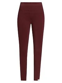 Ribbed High-Rise Leggings