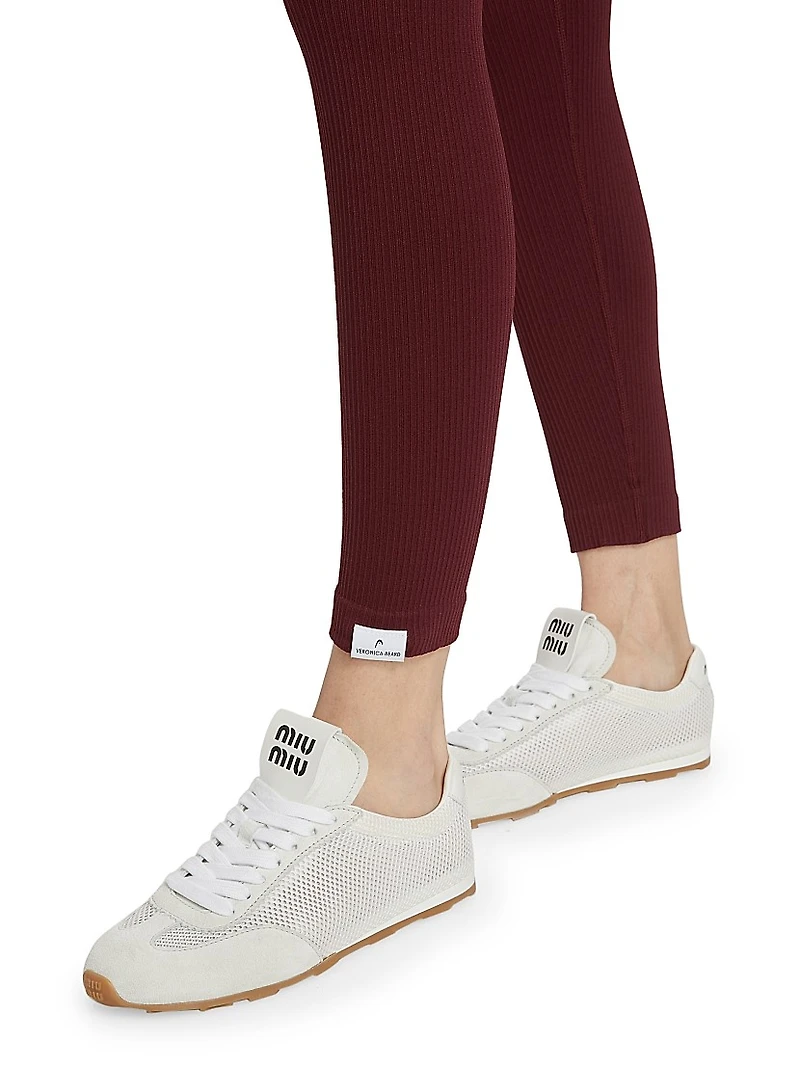 Ribbed High-Rise Leggings