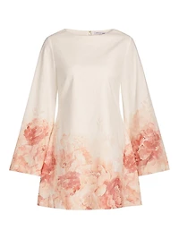 Maggie Floral Linen-Cotton Minidress