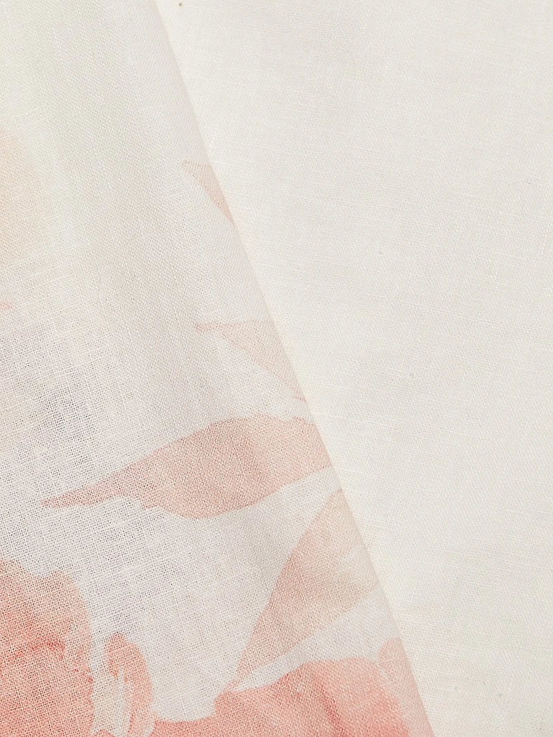 Maggie Floral Linen-Cotton Minidress