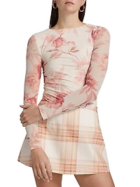Ezili Floral Mesh Top
