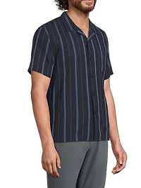 Striped Cotton Cabana Shirt