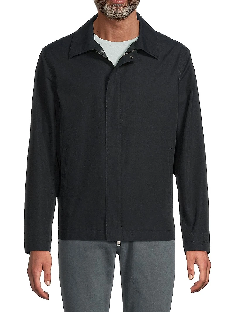 Cotton-Blend Shirt Jacket