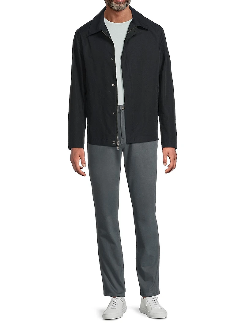 Cotton-Blend Shirt Jacket