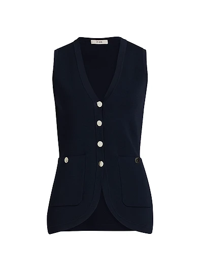 Zoe Knit Relaxed-Fit Vest