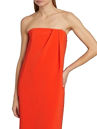 Anika Stretch Strapless Midi-Dress