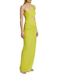Ara Halterneck Cut-Out Gown