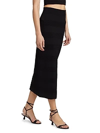 Remi Rib-Knit Midi-Skirt