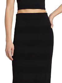 Remi Rib-Knit Midi-Skirt
