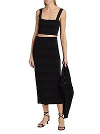 Remi Rib-Knit Midi-Skirt