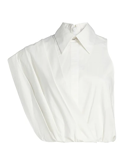 Steffi Stretch-Cotton Draped Top