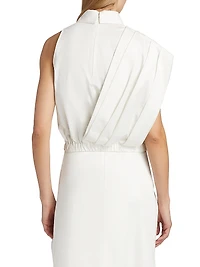 Steffi Stretch-Cotton Draped Top