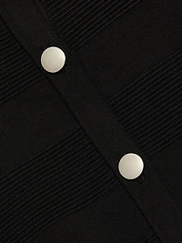 Livv Rib-Knit Crop Cardigan