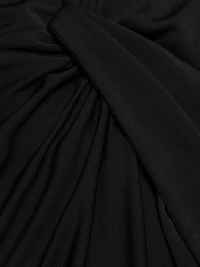 Kai Tie-Waist Ruched Maxi Dress