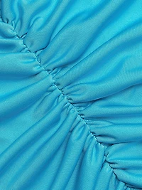 Corinne Ruched Cut-Out Gown