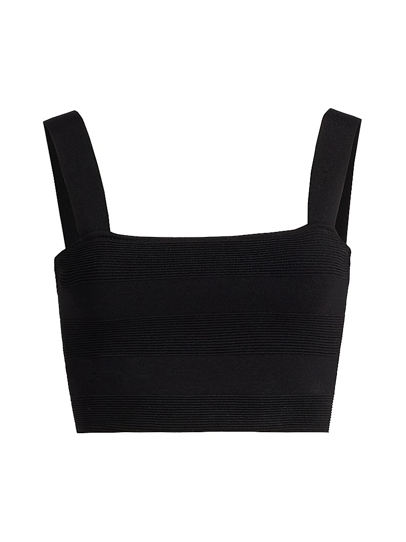 Jayda Rib-Knit Crop Tank