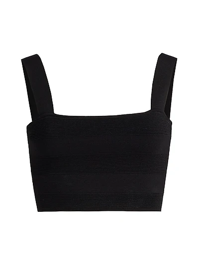 Jayda Rib-Knit Crop Tank