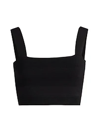 Jayda Rib-Knit Crop Tank