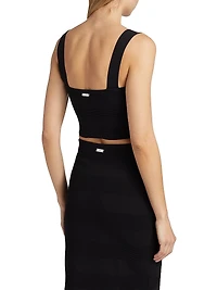 Jayda Rib-Knit Crop Tank