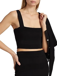 Jayda Rib-Knit Crop Tank