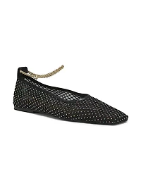 Augusta Crystal Mesh Ballet Flats