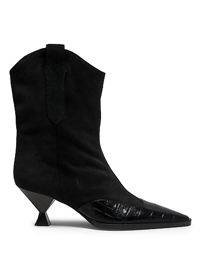 Nila 65MM Suede Booties