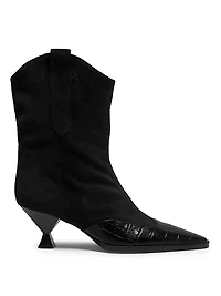 Nila 65MM Suede Booties