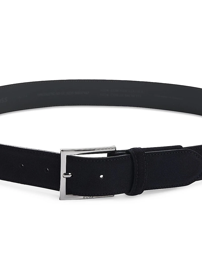 Dressletic Leather Belt with Concealed Elastic