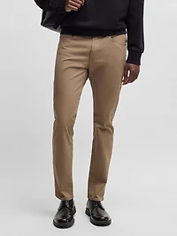 Delaware Slim-Fit Trousers Performance-Stretch Fabric