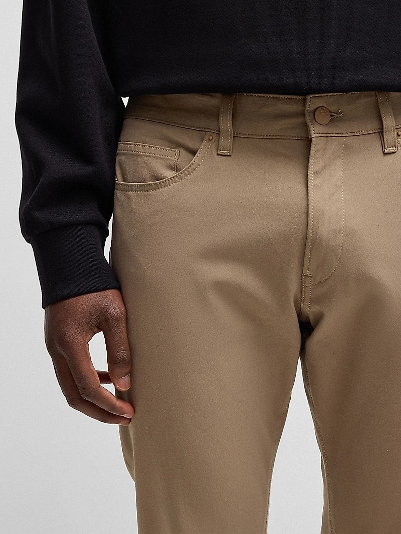 Delaware Slim-Fit Trousers Performance-Stretch Fabric