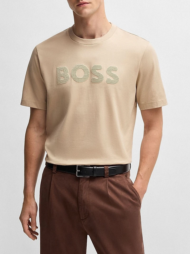 Cotton-Jersey T-Shirt with Logo Artwork