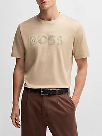 Cotton-Jersey T-Shirt with Logo Artwork
