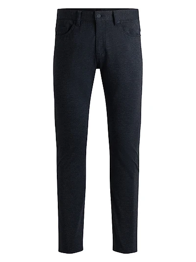 Delaware Slim-Fit Trousers Two-Tone Stretch Jersey