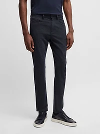 Delaware Slim-Fit Trousers Two-Tone Stretch Jersey