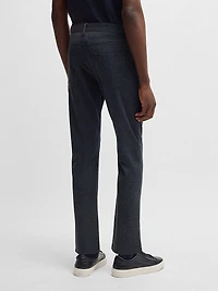 Delaware Slim-Fit Trousers Two-Tone Stretch Jersey