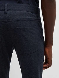 Delaware Slim-Fit Trousers Two-Tone Stretch Jersey