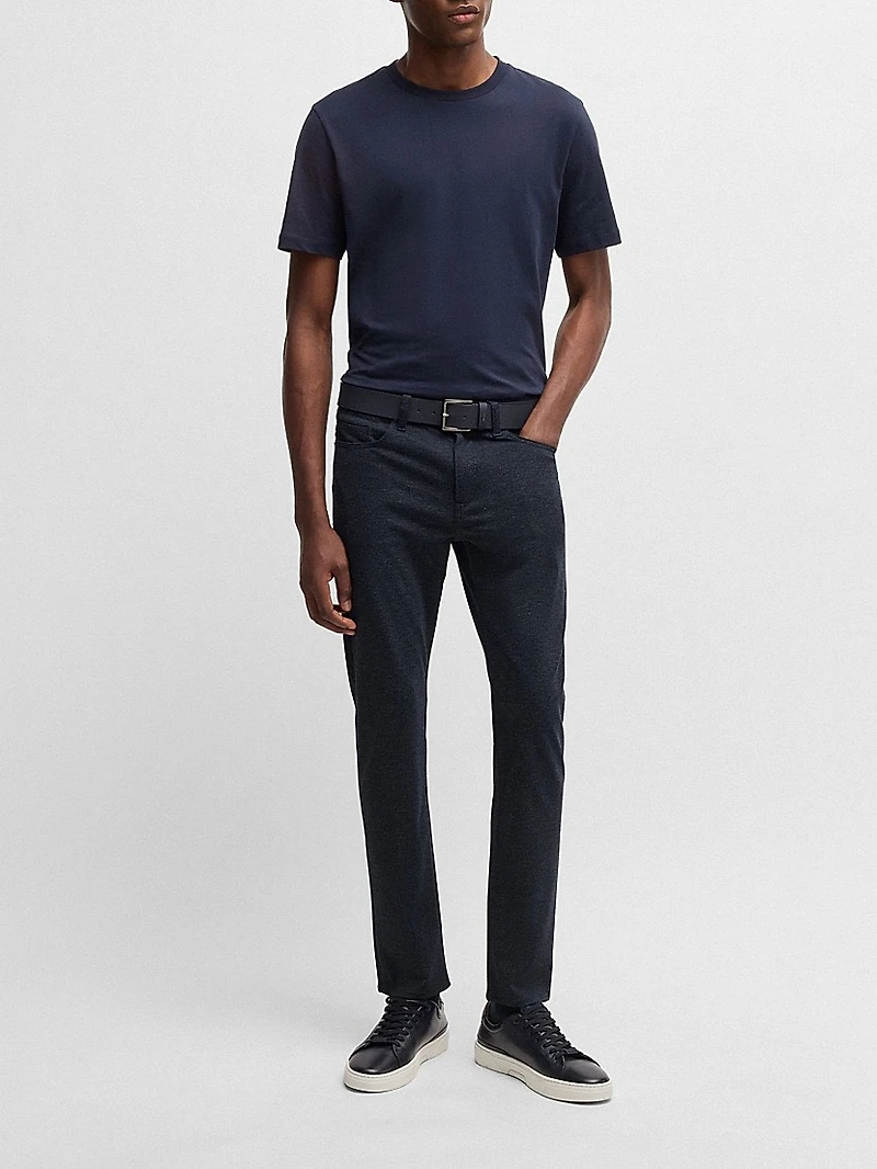 Delaware Slim-Fit Trousers Two-Tone Stretch Jersey