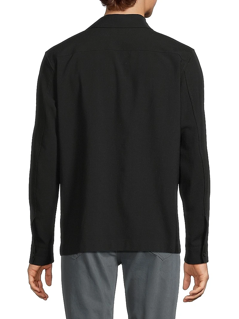 Wool-Blend Shirt Jacket