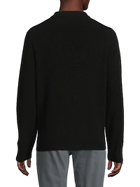 Ribbed Wool-Blend Zip-Up Shirt Jacket