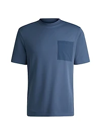 T-Shirt with Tonal Trims