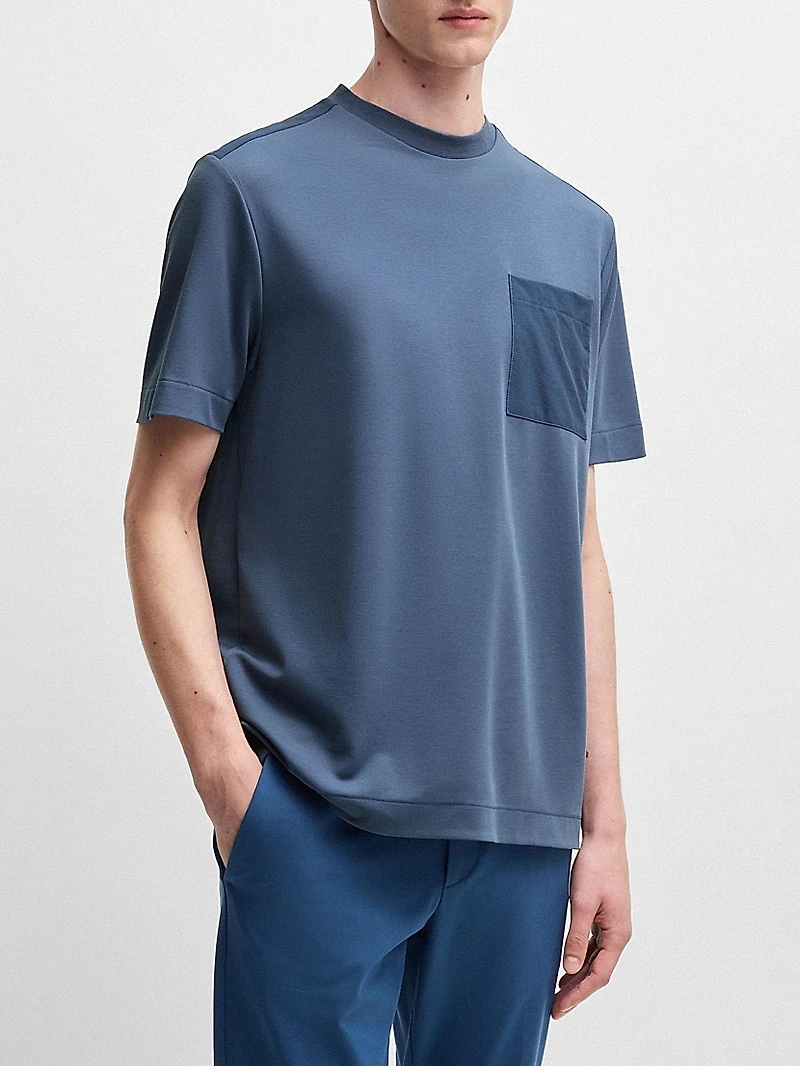 T-Shirt with Tonal Trims