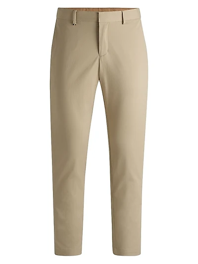 Slim-Fit Trousers Washable Stretch Cotton
