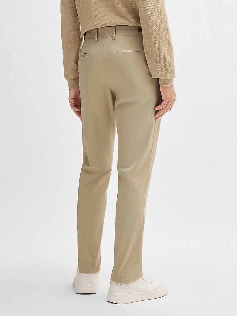 Slim-Fit Trousers Washable Stretch Cotton