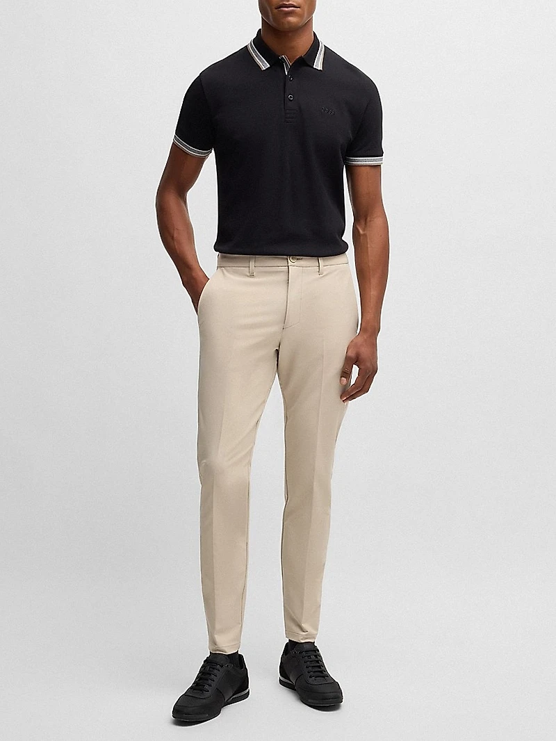 Slim-Fit Pants Water-Repellent Stretch Fabric