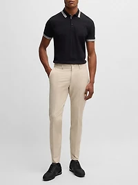Slim-Fit Pants Water-Repellent Stretch Fabric